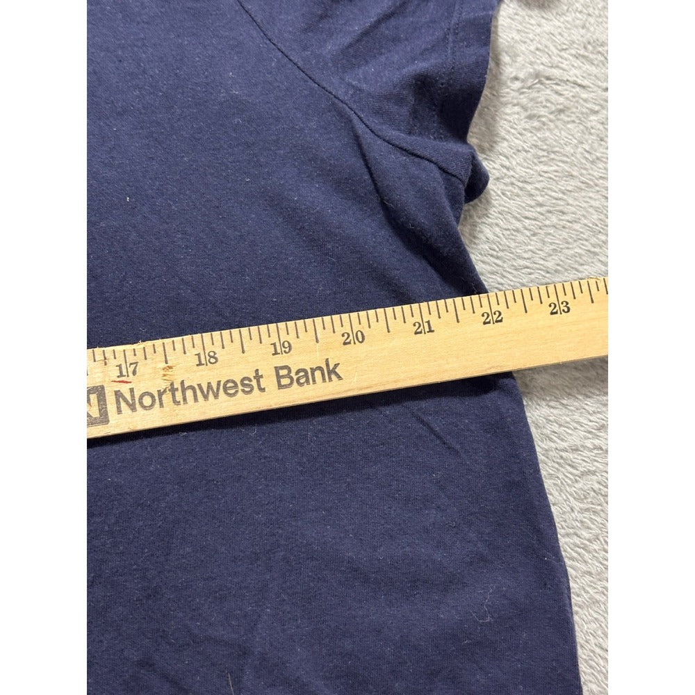 GAP XXL Navy Blue V-Neck Short Sleeve T-Shirt Womens Casual Essential Tunic