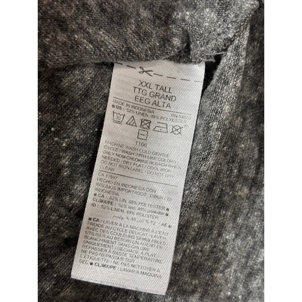 Old Navy XXL Tall Gray White T-Shirt Lot 2 Womens Casual Basic Everyday