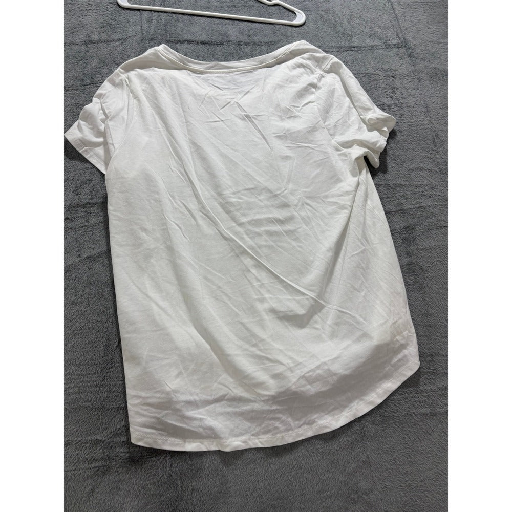Old Navy XXL Tall Gray White T-Shirt Lot 2 Womens Casual Basic Everyday