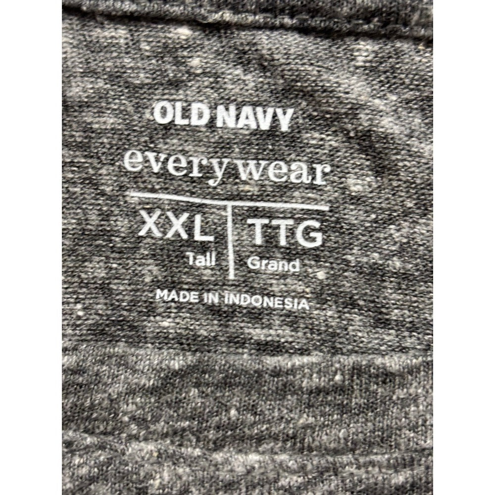 Old Navy XXL Tall Gray White T-Shirt Lot 2 Womens Casual Basic Everyday