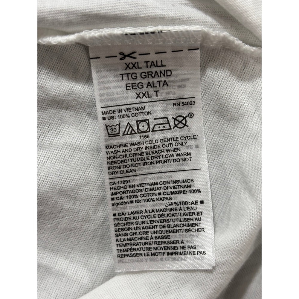 Old Navy XXL Tall Gray White T-Shirt Lot 2 Womens Casual Basic Everyday