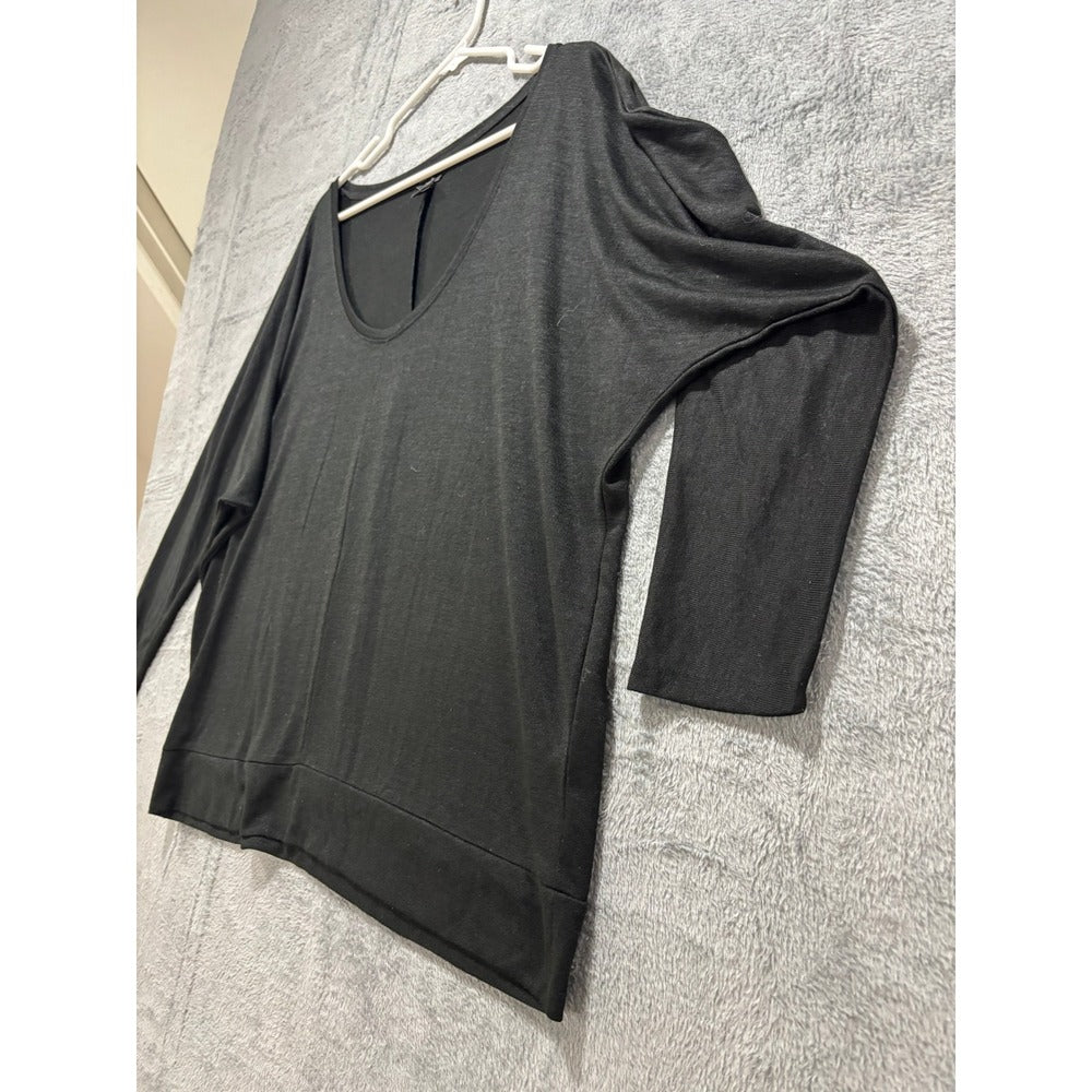 Banana Republic XXL Black Womens Dolman Sleeve Top Casual Cozy Relaxed Pullover