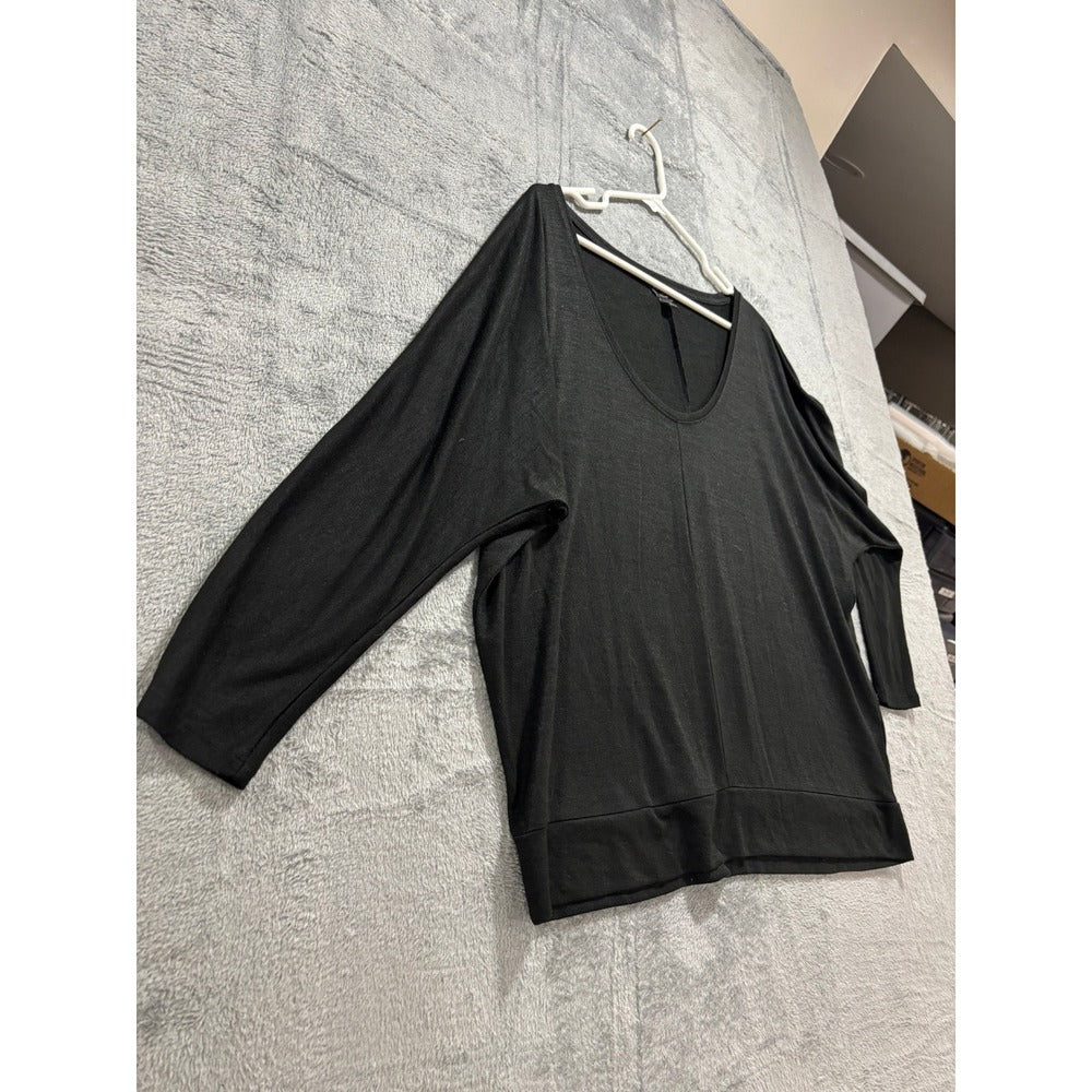 Banana Republic XXL Black Womens Dolman Sleeve Top Casual Cozy Relaxed Pullover
