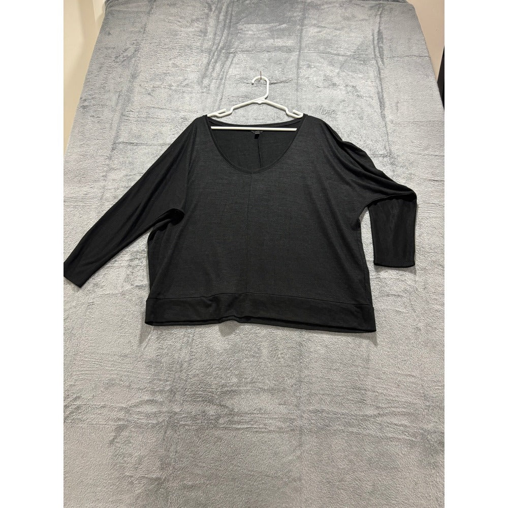 Banana Republic XXL Black Womens Dolman Sleeve Top Casual Cozy Relaxed Pullover