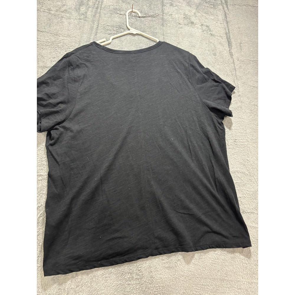 Banana Republic XXL Black Malibu Tee Womens V-Neck T-Shirt Casual Cozy