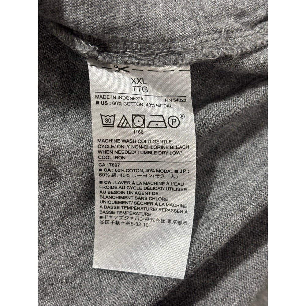 Banana Republic XXL Gray Malibu Tee Womens Short Sleeve T-Shirt Casual Cozy