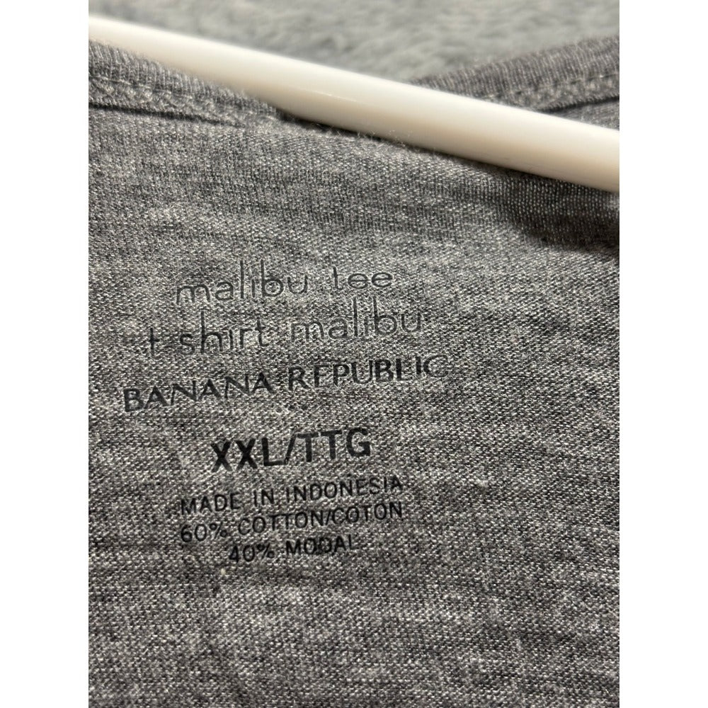 Banana Republic XXL Gray Malibu Tee Womens Short Sleeve T-Shirt Casual Cozy