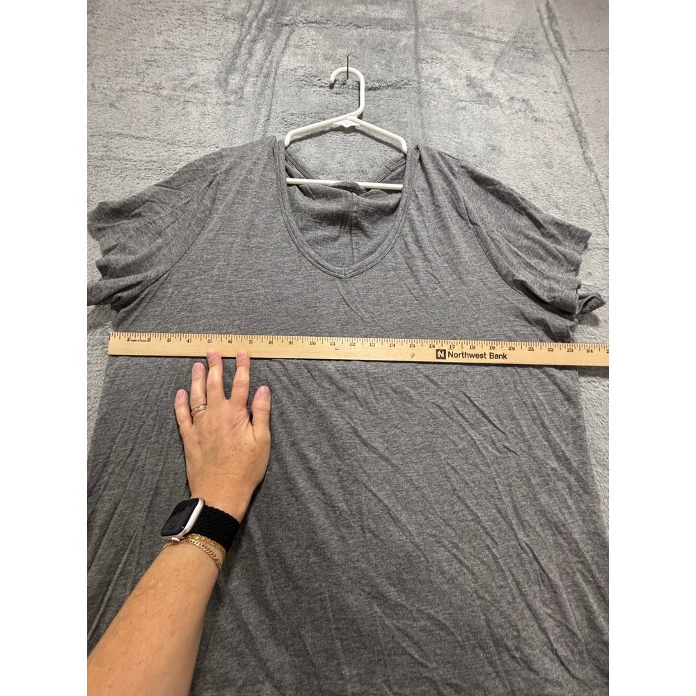 Banana Republic XXL Gray Malibu Tee Womens Short Sleeve T-Shirt Casual Cozy
