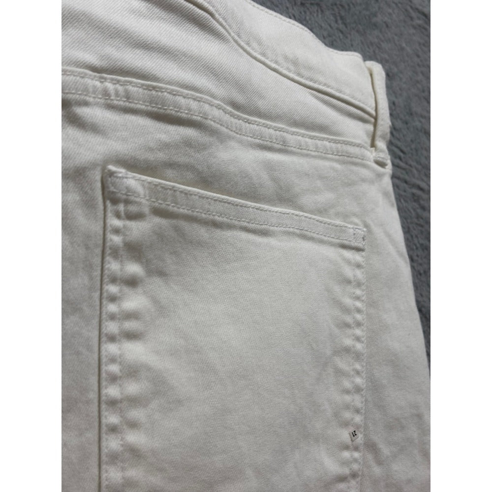 GAP 33R Womens White Denim High Rise Shorts 7 IN HR SHORT Boho Casual