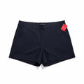 Spanx XL Classic Navy Polished 4" Short Womens Casual Athleisure Preppy