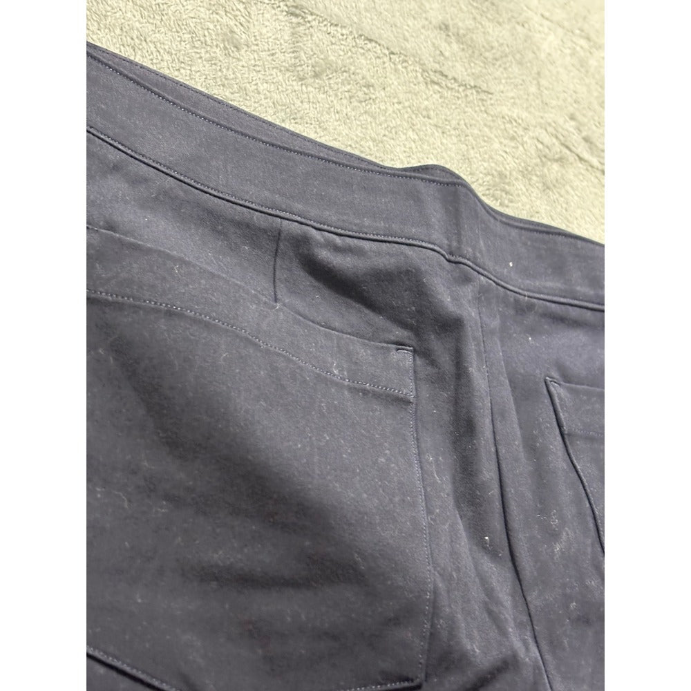 Spanx XL Classic Navy Polished 4" Short Womens Casual Athleisure Preppy