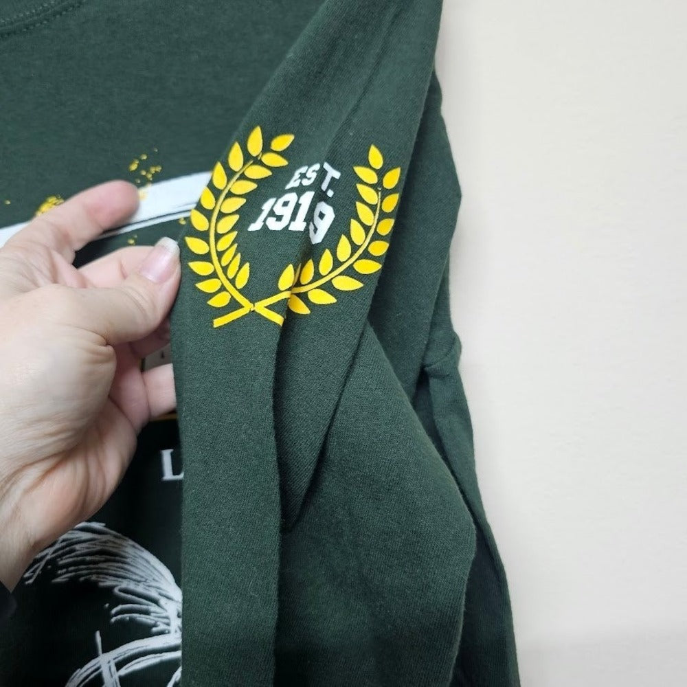 Green Bay Packers NFL Football Long Sleeve Graphic T-Shirt Men's S Green Yellow