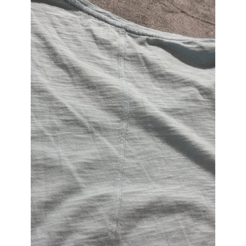 GAP XXL Light Blue V-Neck Easy Tee Womens Short Sleeve Casual Cotton Shirt