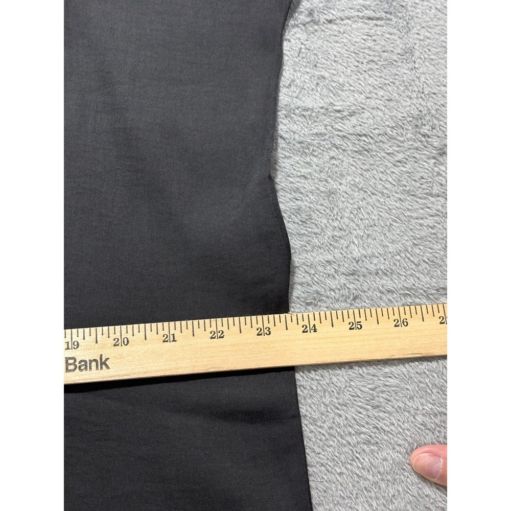 Banana Republic XL Womens Black V-Neck Blouse Minimalist Professional Casual