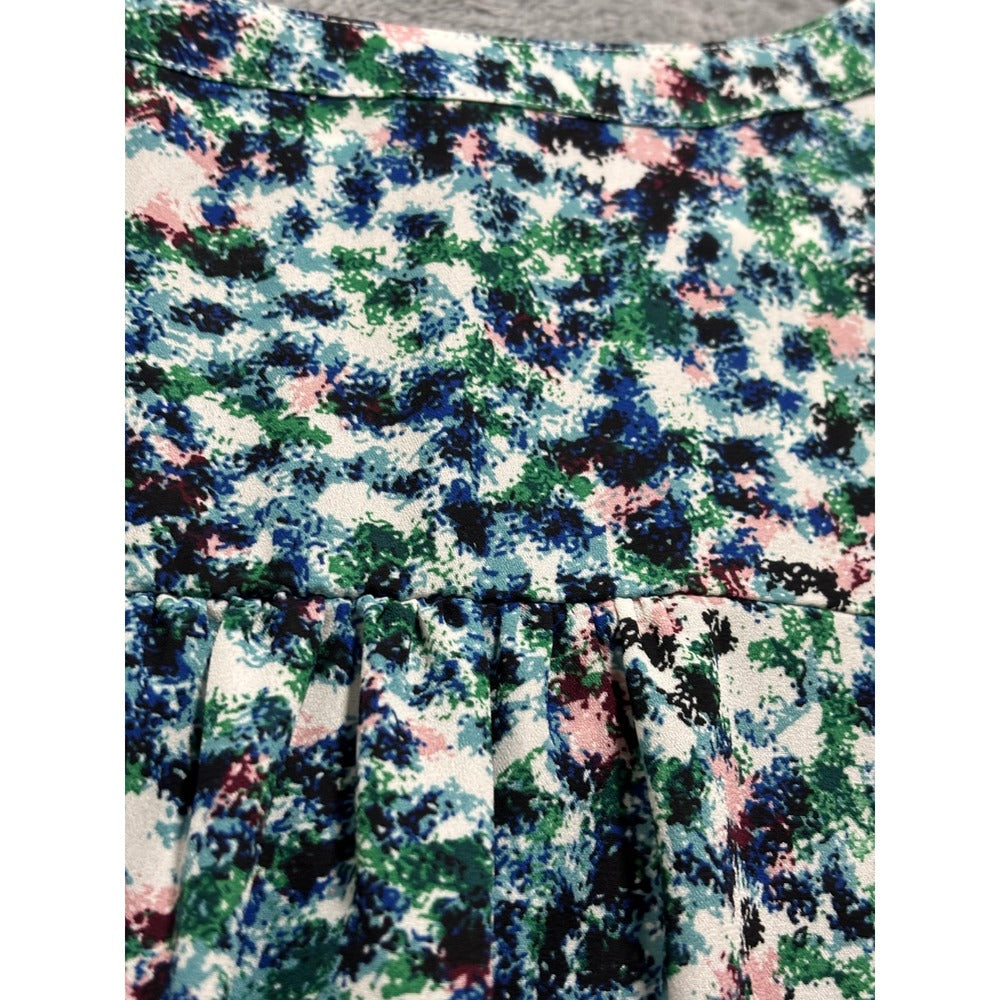 Banana Republic XL Womens Multicolor V-Neck Blouse Boho Casual NWT