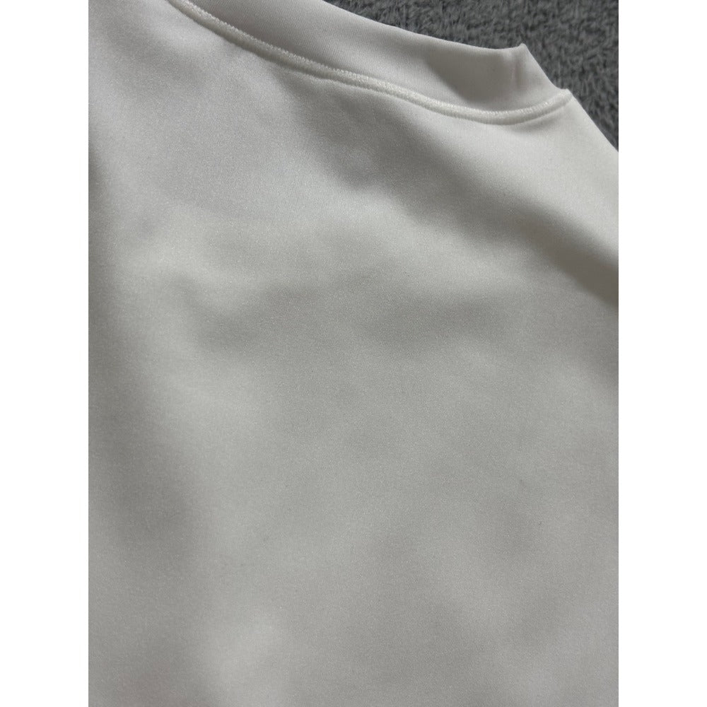 PUMIEY 2XL White T-Shirt 2 Pack Womens Short Sleeve Athleisure Minimalist Casual