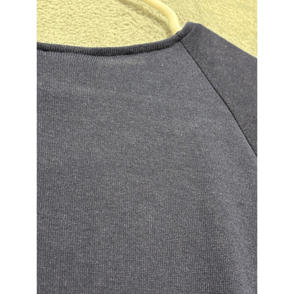 INC Womens 2X Navy Blue Layered Chiffon Hem Knit Top Casual Preppy