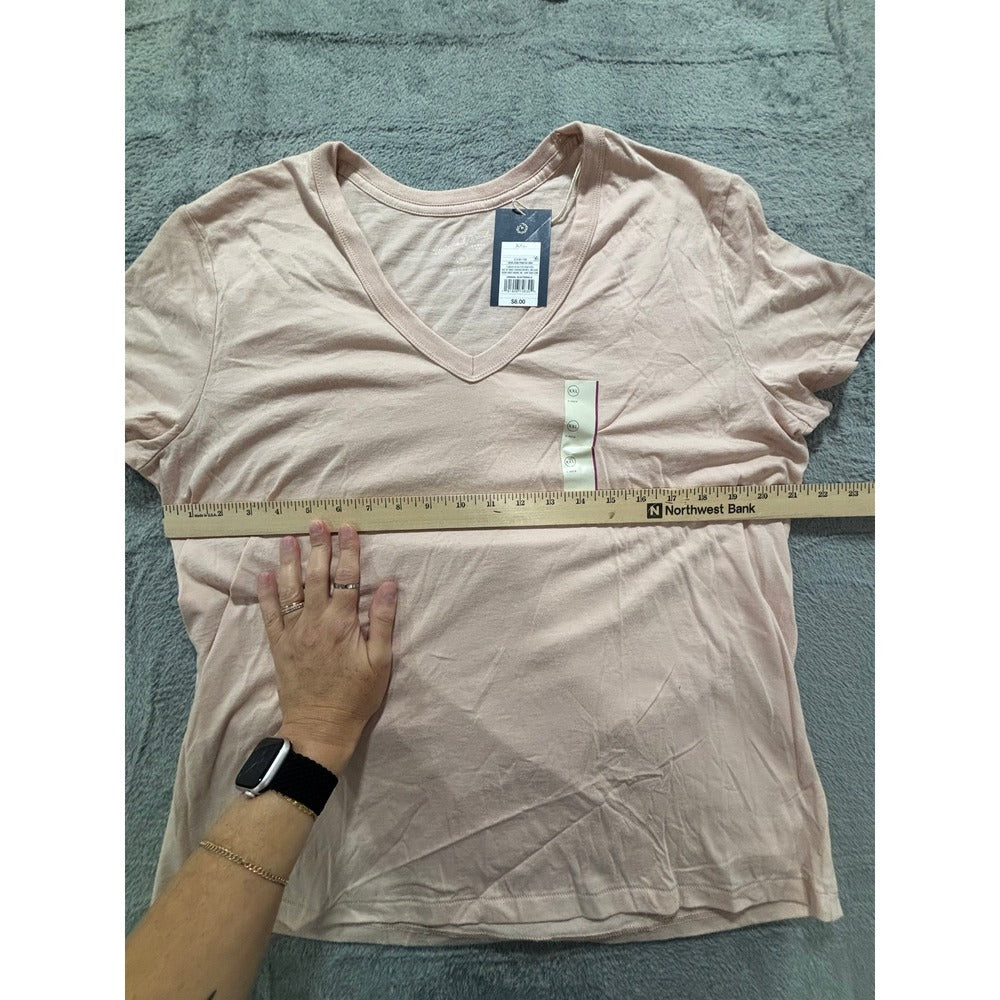 Universal Thread XXL Heirloom Pink Womens V-Neck T-Shirt Casual Boho Cozy