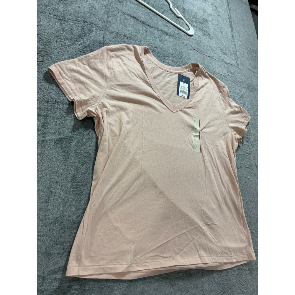 Universal Thread XXL Heirloom Pink Womens V-Neck T-Shirt Casual Boho Cozy