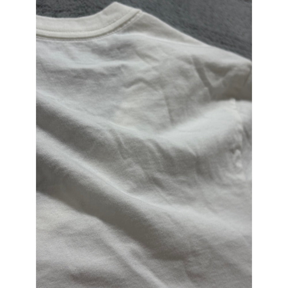 Universal Thread 1X White Womens V-Neck T-Shirt Casual Minimalist Cotton Tee