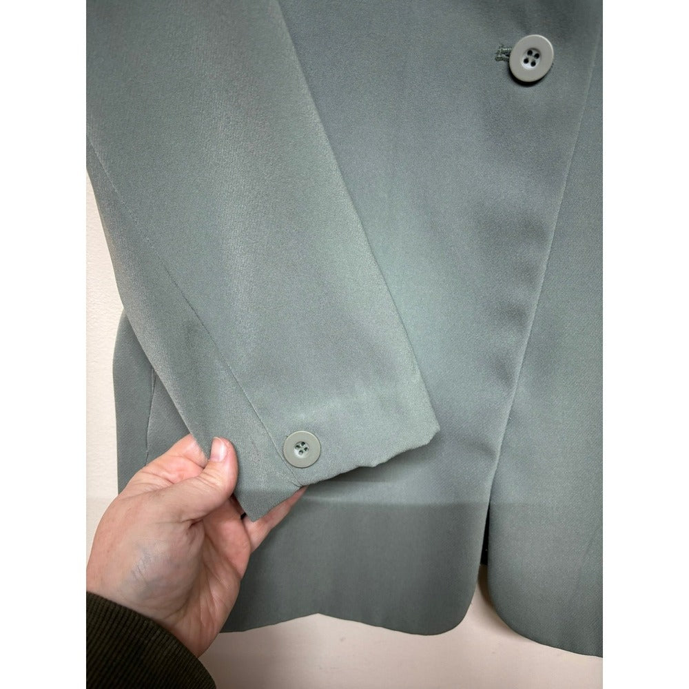 Paul Harris Design Sage Green Blazer Womens Large Career Office Jacket