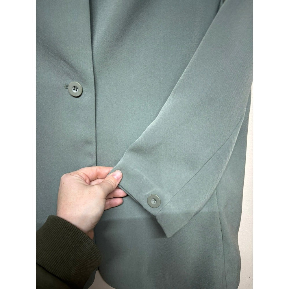 Paul Harris Design Sage Green Blazer Womens Large Career Office Jacket