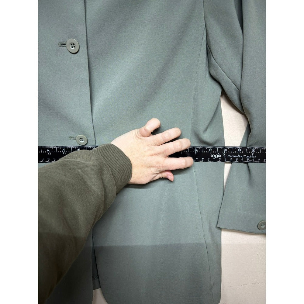 Paul Harris Design Sage Green Blazer Womens Large Career Office Jacket