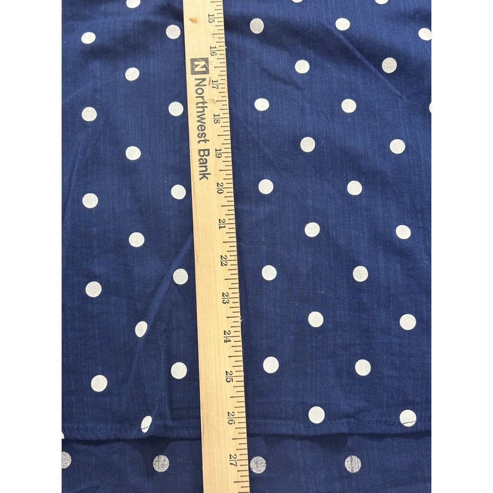 Old Navy XL Navy Blue Polka Dot Ruffle Sleeve Womens Blouse Casual Boho NWT Top