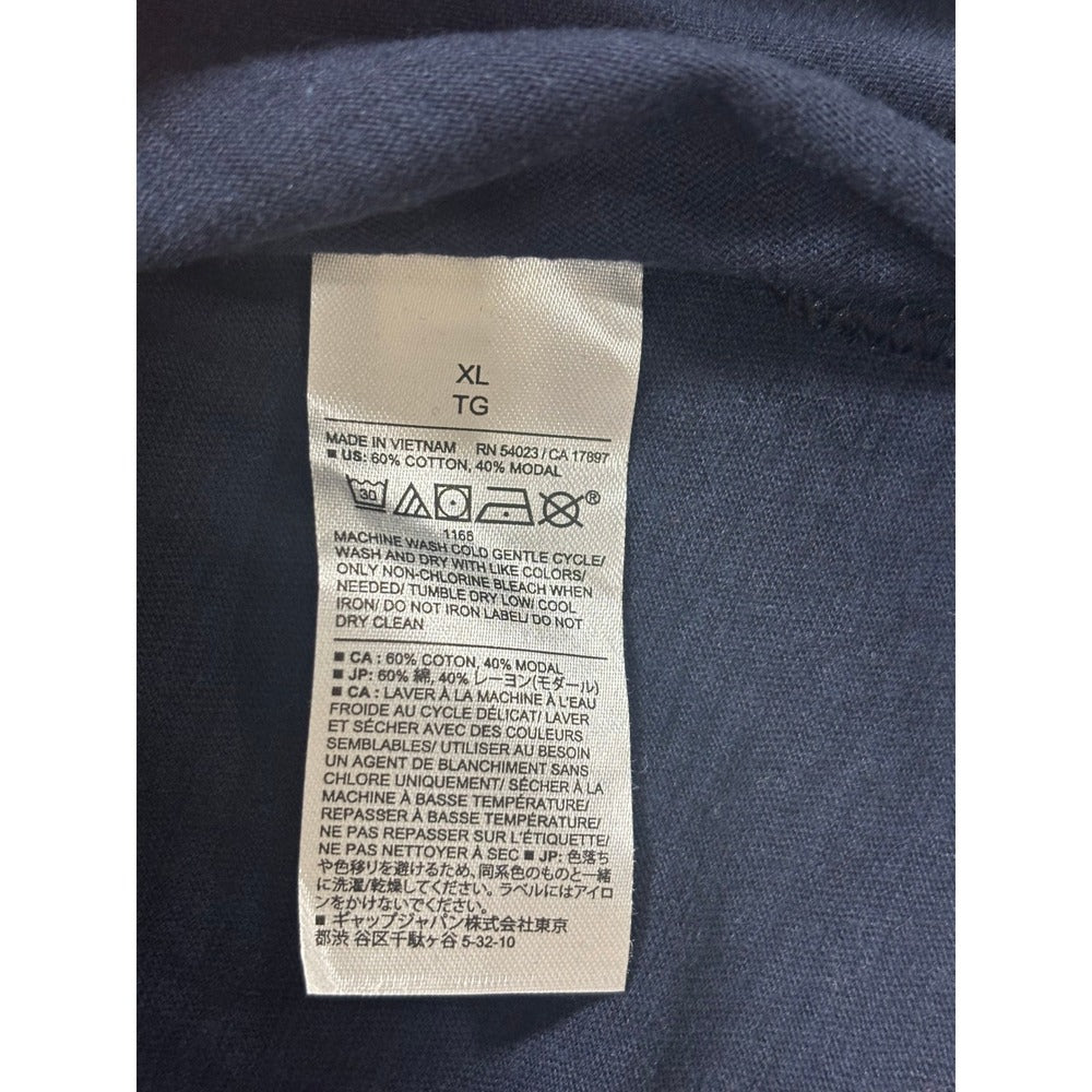 Banana Republic XL Navy Blue Malibu Tee Tank Top Womens Casual Minimalist Soft