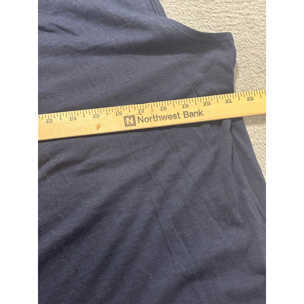 Banana Republic XL Navy Blue Malibu Tee Tank Top Womens Casual Minimalist Soft