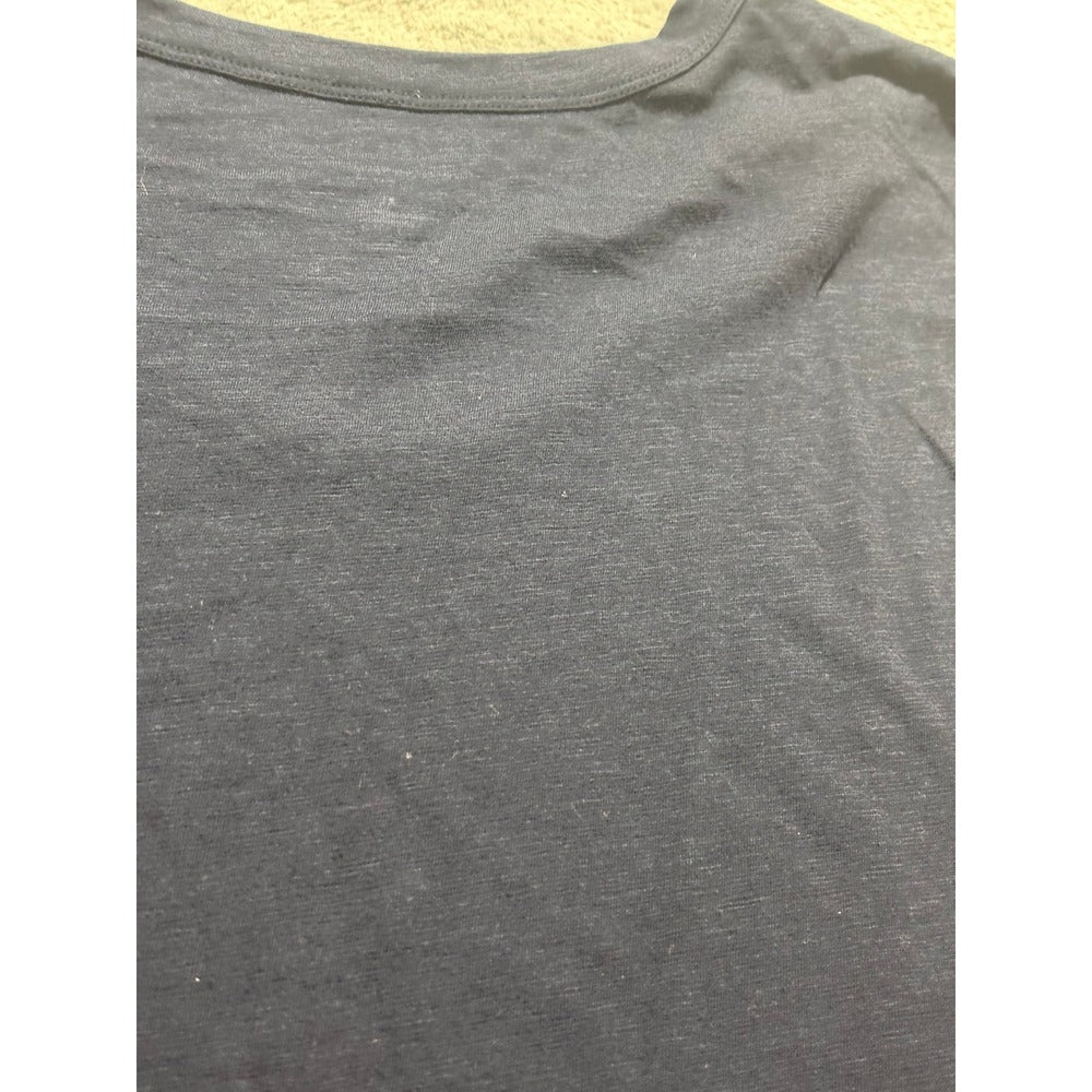 Banana Republic XL Navy Blue Malibu Tee Tank Top Womens Casual Minimalist Soft
