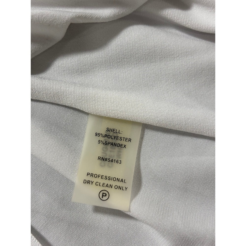Calvin Klein 2X White Womens Cowl Neck Sleeveless Top Casual Minimalist