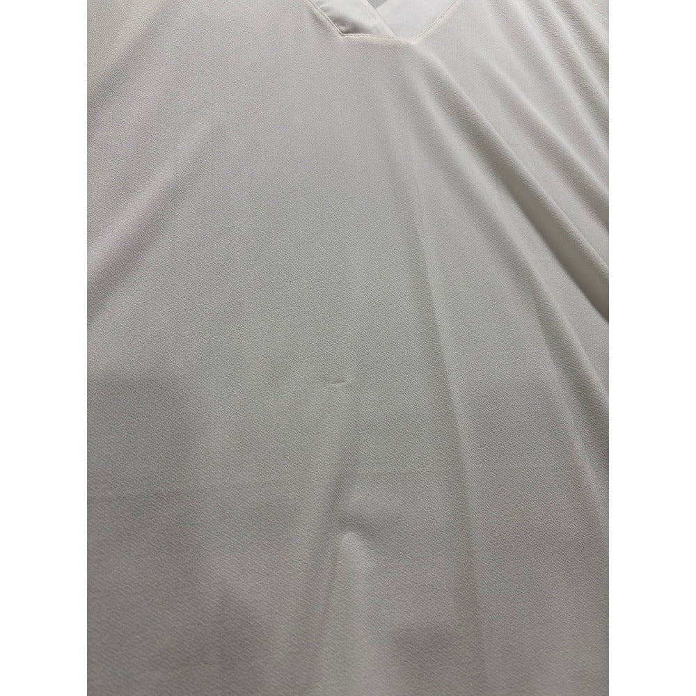 Banana Republic XL White Womens V-Neck Sleeveless Blouse Minimalist Casual