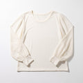 Banana Republic XXL Cream Sheer Puff Sleeve Blouse Top Minimalist Coastal