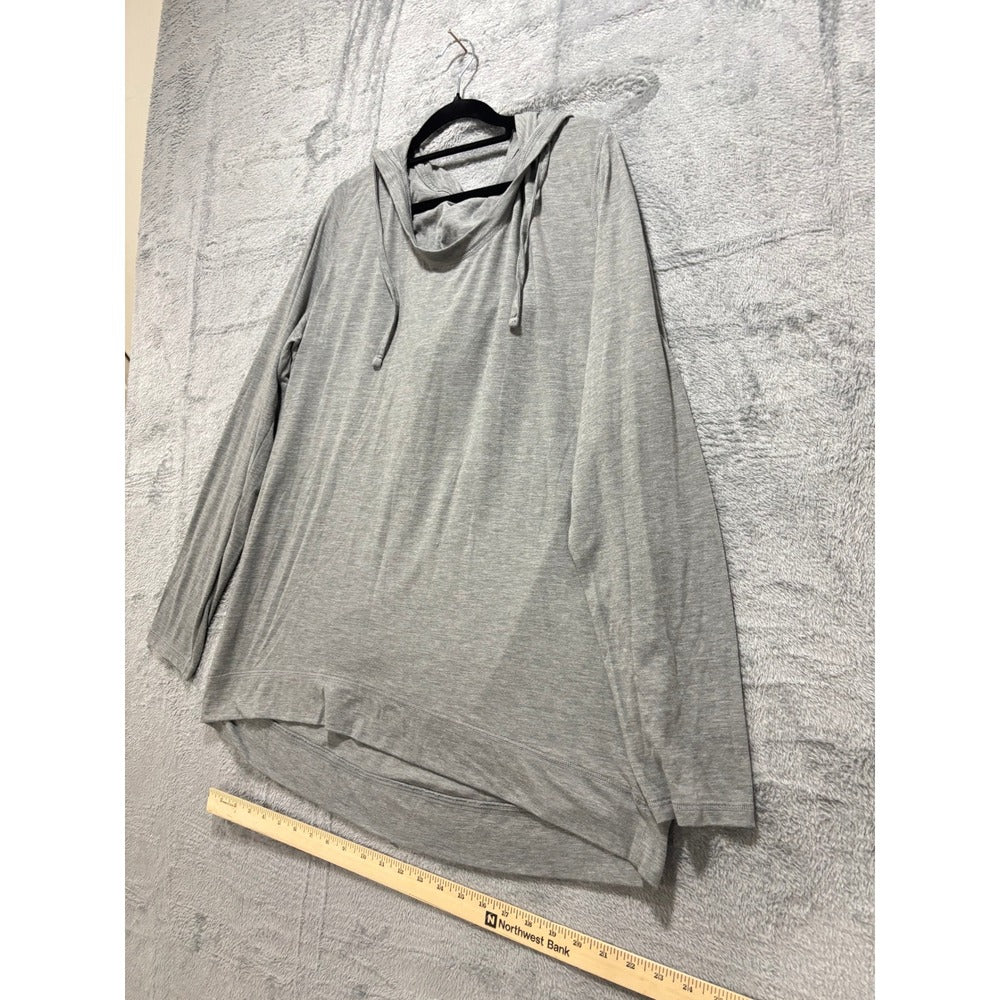 Old Navy Active XXL Tall Heather Gray Pullover Hoodie Sweatshirt Athleisure