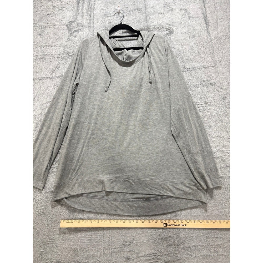 Old Navy Active XXL Tall Heather Gray Pullover Hoodie Sweatshirt Athleisure