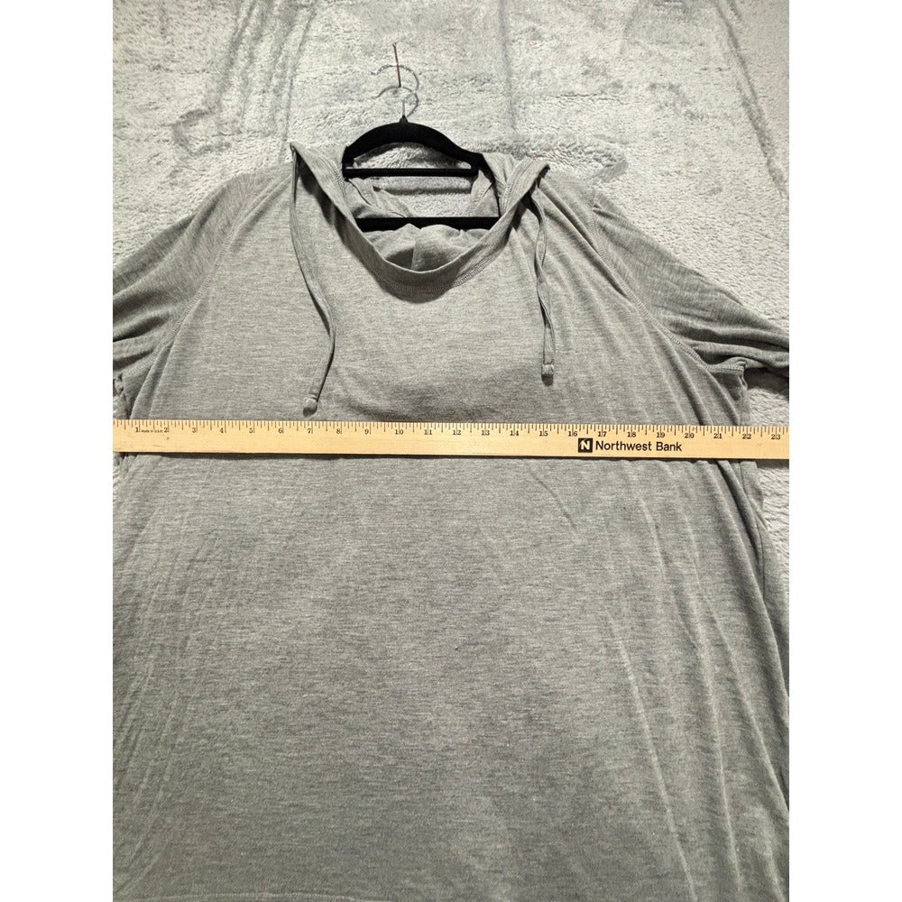 Old Navy Active XXL Tall Heather Gray Pullover Hoodie Sweatshirt Athleisure