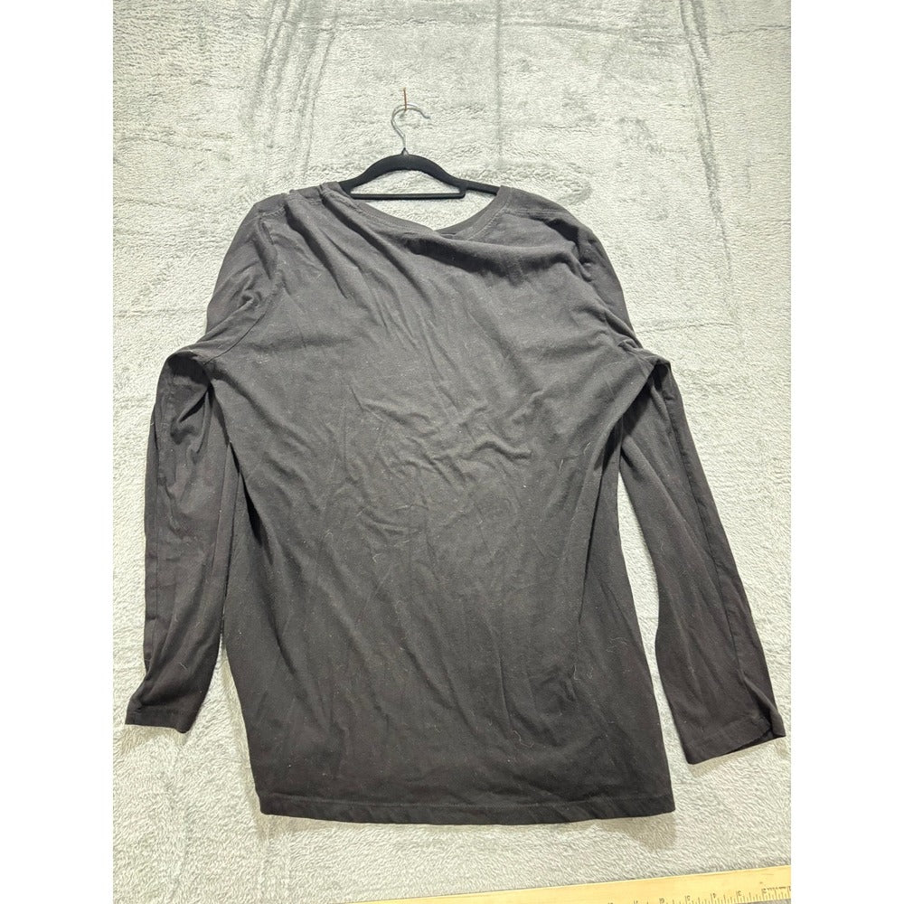 NFL Team Apparel Philadelphia Eagles 2XL Black Long Sleeve Shirt Vintage Casual