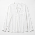 GAP XXL White Womens Lyocell V-Neck Pocket Blouse Top Casual Boho