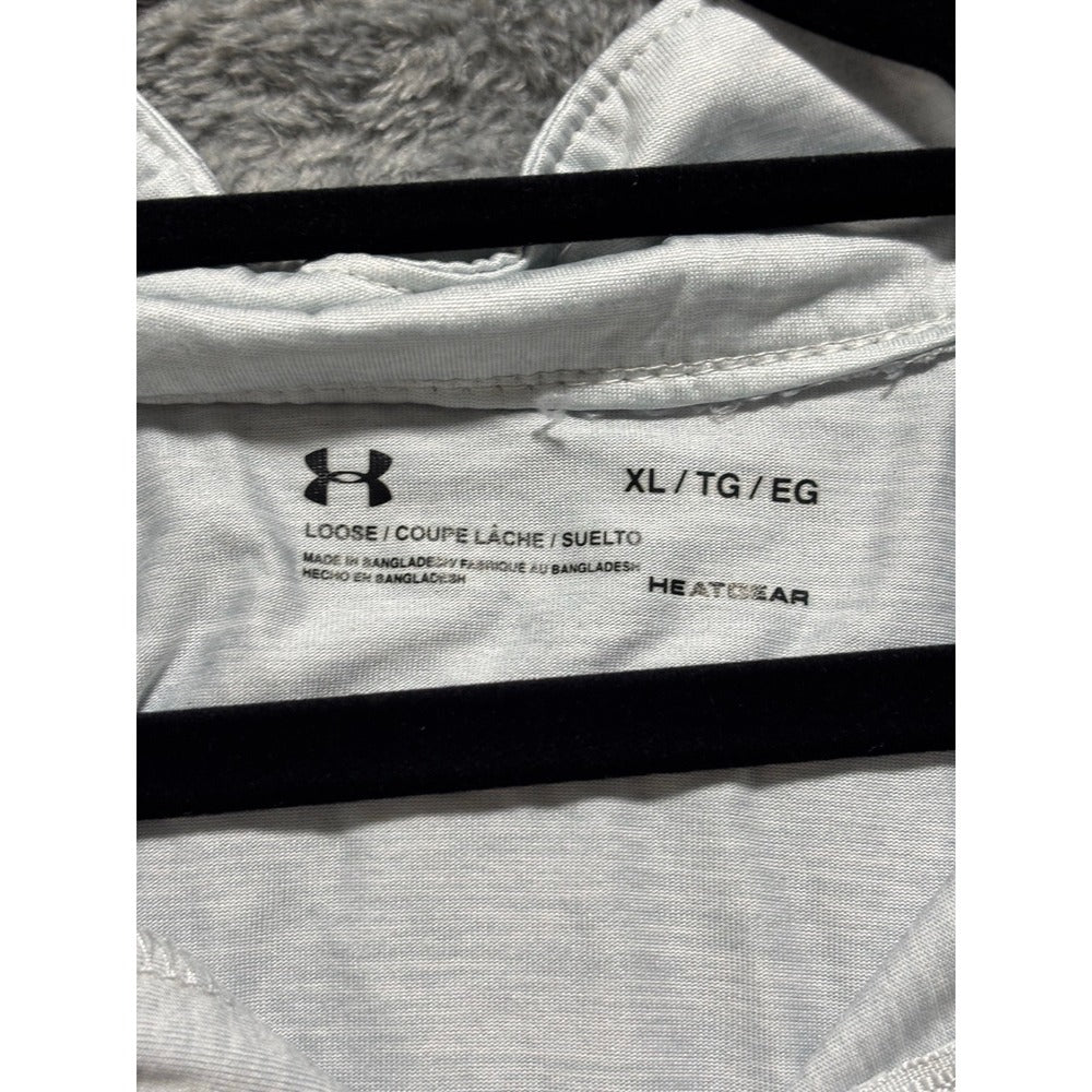 Under Armour XL Gray 1/4 Zip Pullover Womens Athleisure Casual Long Sleeve Shirt