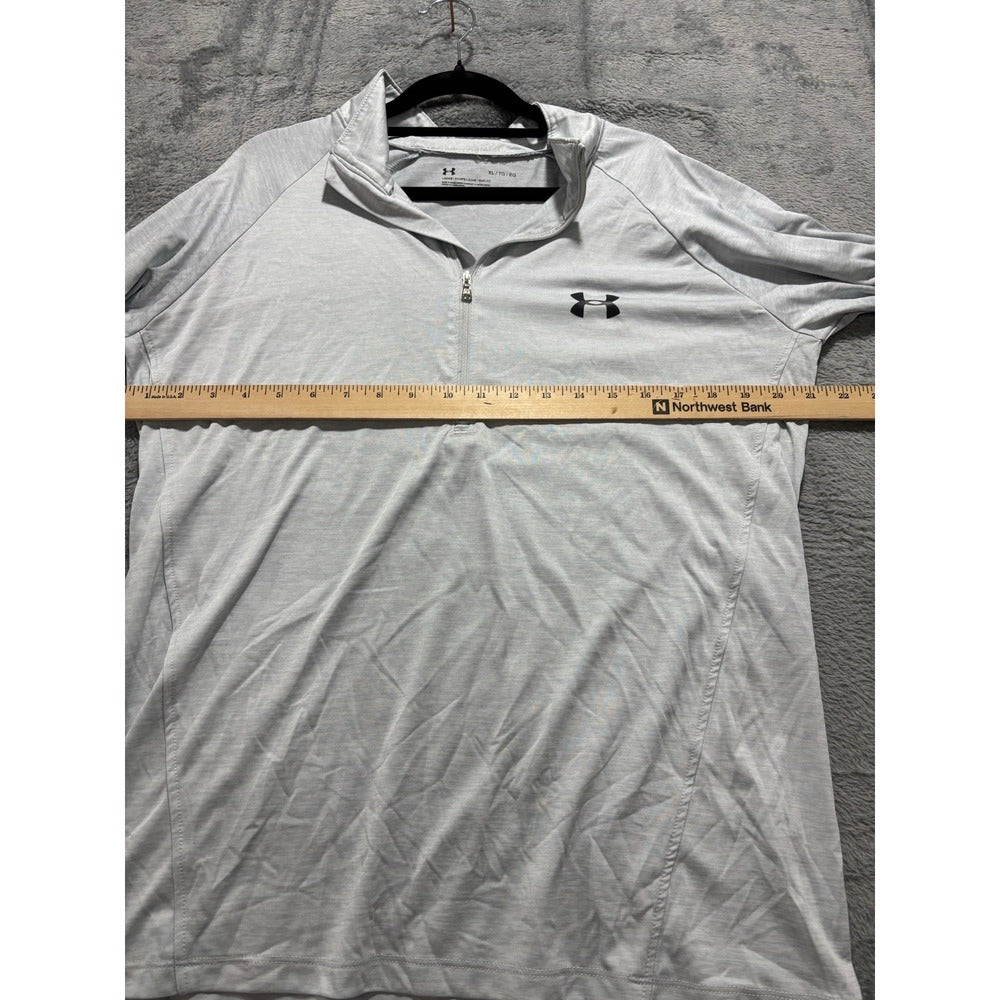 Under Armour XL Gray 1/4 Zip Pullover Womens Athleisure Casual Long Sleeve Shirt