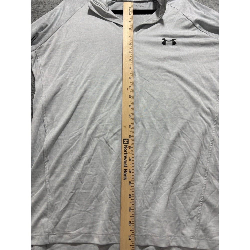 Under Armour XL Gray 1/4 Zip Pullover Womens Athleisure Casual Long Sleeve Shirt