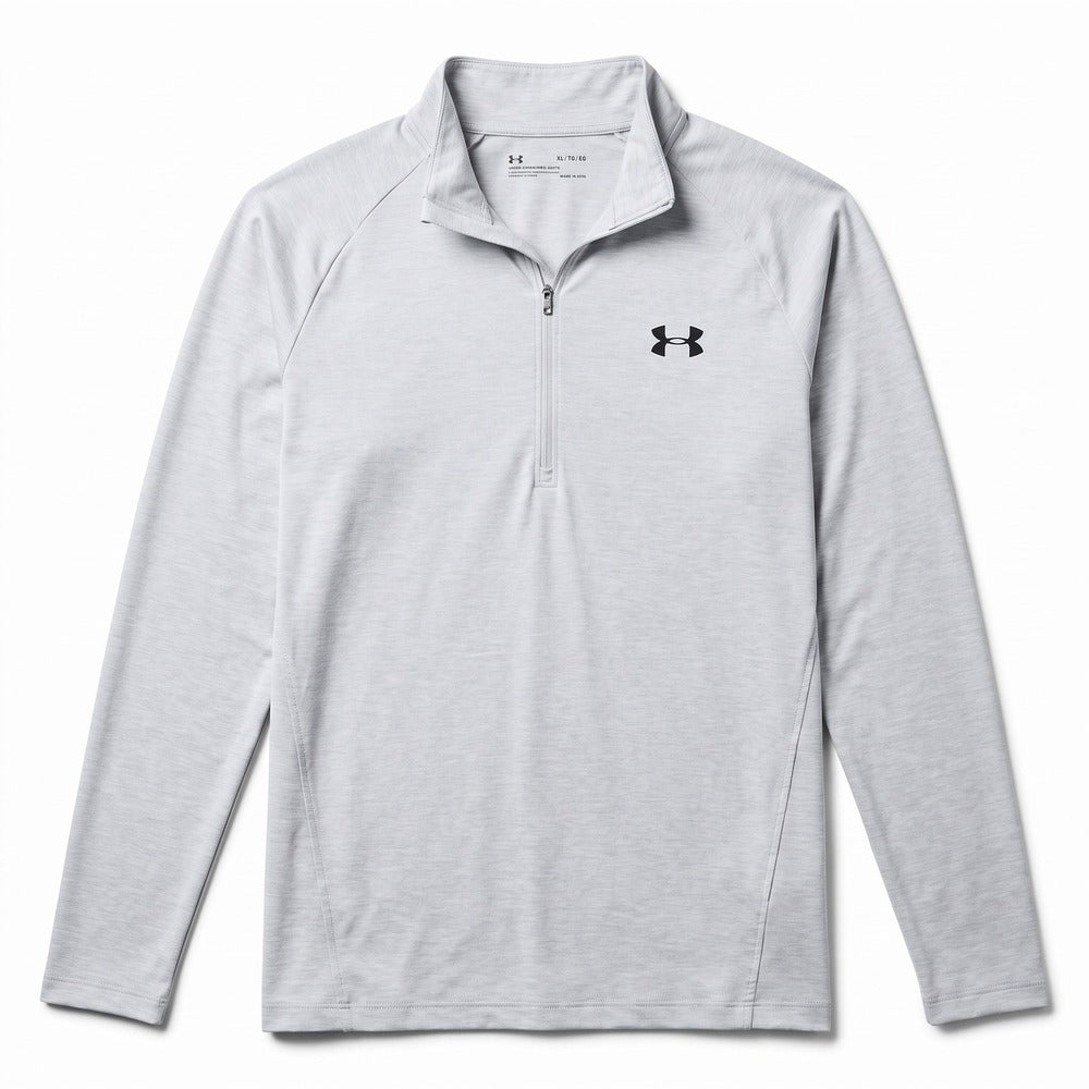 Under Armour XL Gray 1/4 Zip Pullover Womens Athleisure Casual Long Sleeve Shirt