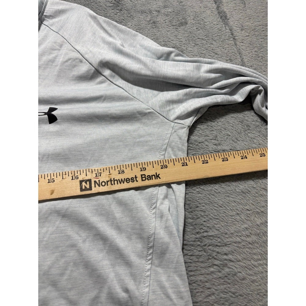 Under Armour XL Gray 1/4 Zip Pullover Womens Athleisure Casual Long Sleeve Shirt