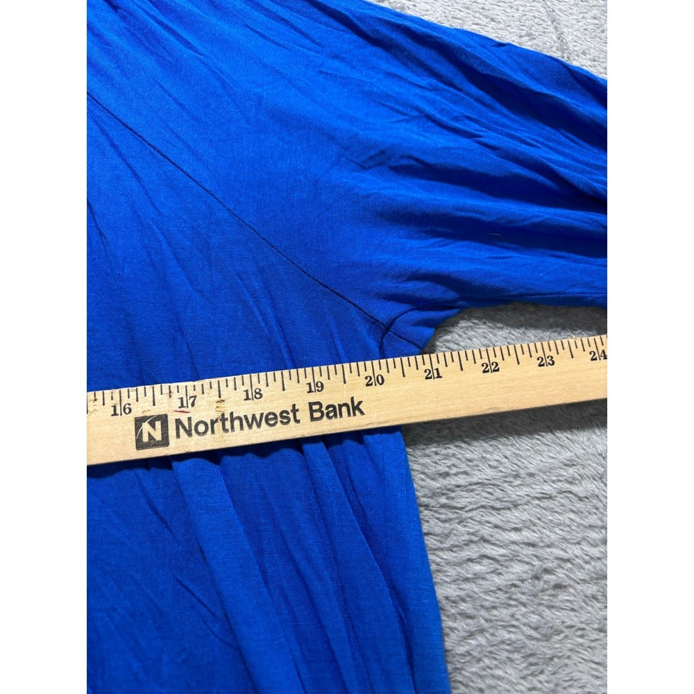 Michael Kors XL Blue Blouse Womens Boho Casual Top