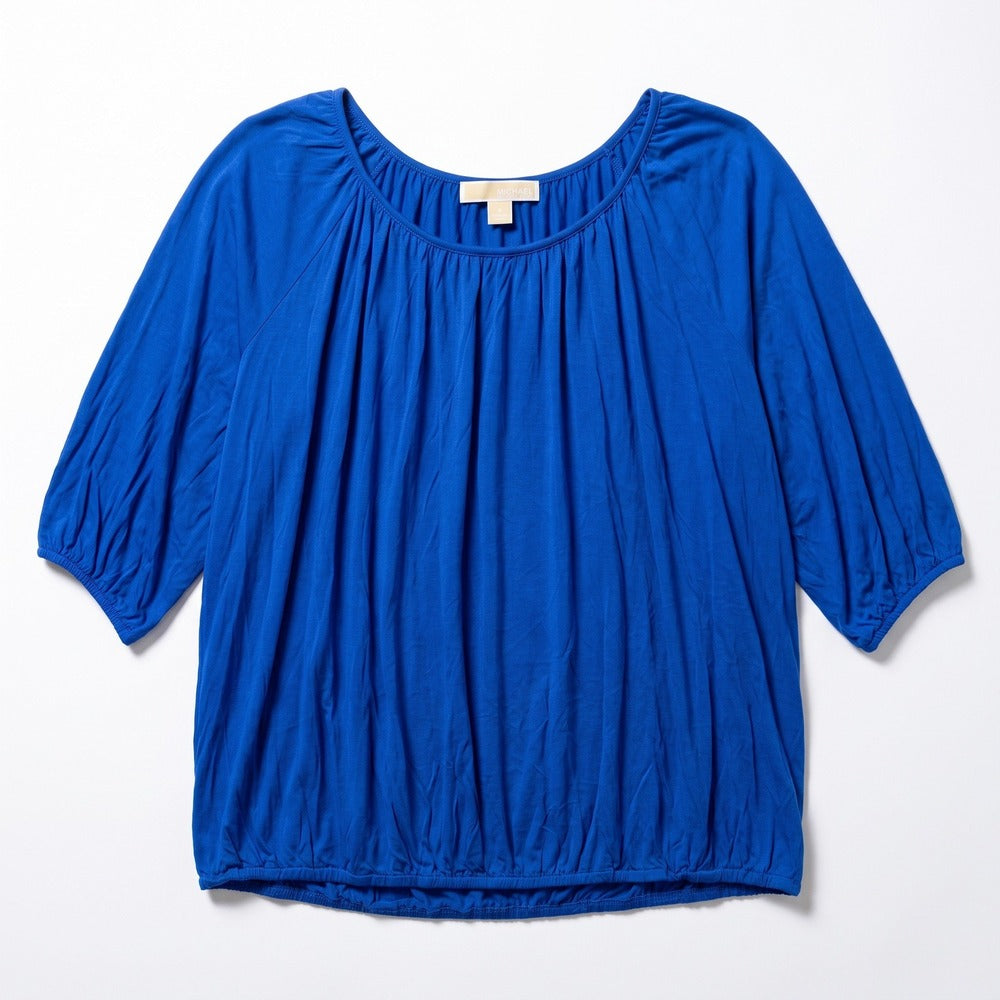 Michael Kors XL Blue Blouse Womens Boho Casual Top