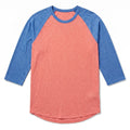 LuLaRoe 3XL Womens Pink Blue Raglan Baseball Tee Casual Athleisure Shirt