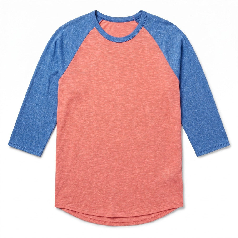 LuLaRoe 3XL Womens Pink Blue Raglan Baseball Tee Casual Athleisure Shirt