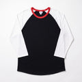 LuLaRoe 3XL Womens Black White Red Randy Baseball Tee Casual Athleisure Shirt