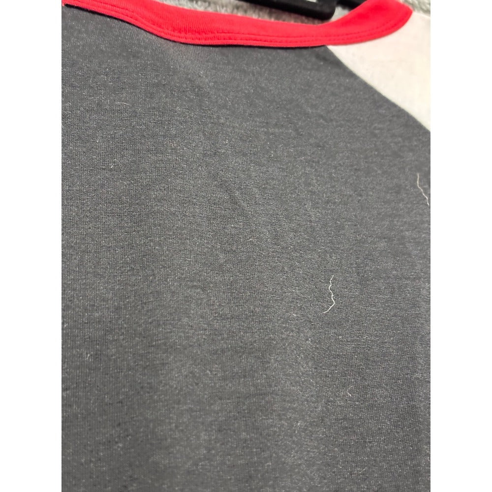 LuLaRoe 3XL Womens Black White Red Randy Baseball Tee Casual Athleisure Shirt